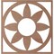 Ekena Millwork Blume Wood Fretwork Pierced Ceiling Medallion, Wood (Paint Grade), 20"OD x 7"ID x 3/8"T CMWP20X20X0375BLMF - alternate 2